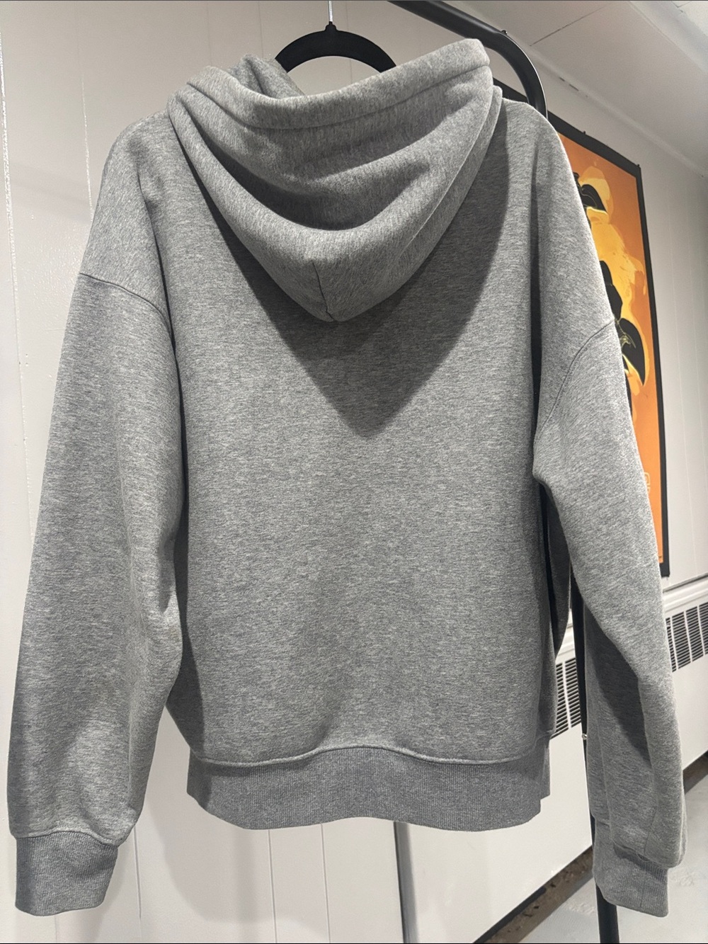 NOVA MEN oversized Grey Hoodie - Casual Men's Pullover XL